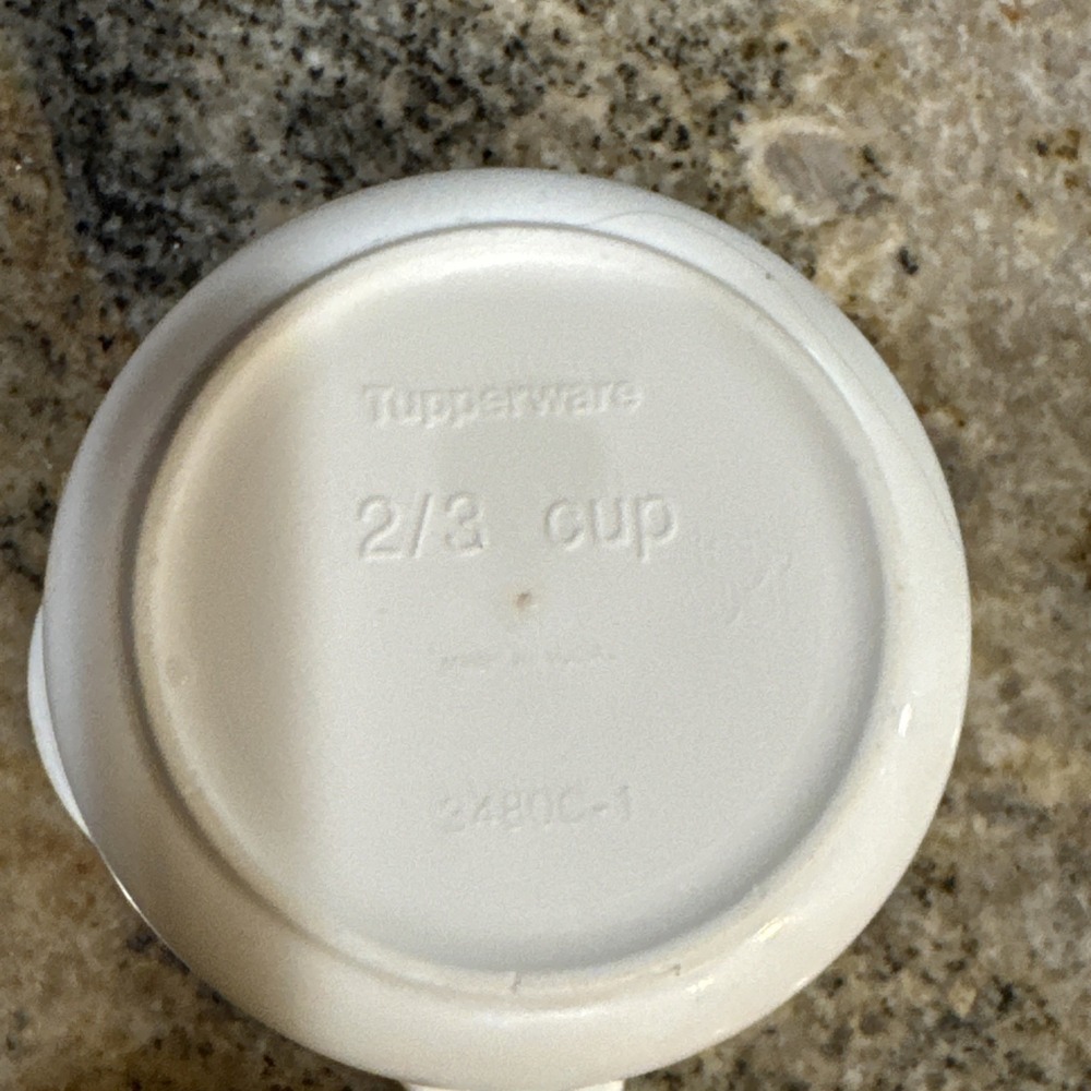Tupperware #3480 Replacement‎ 2/3 Cup White Measuring Cup - Picture 7 of 7